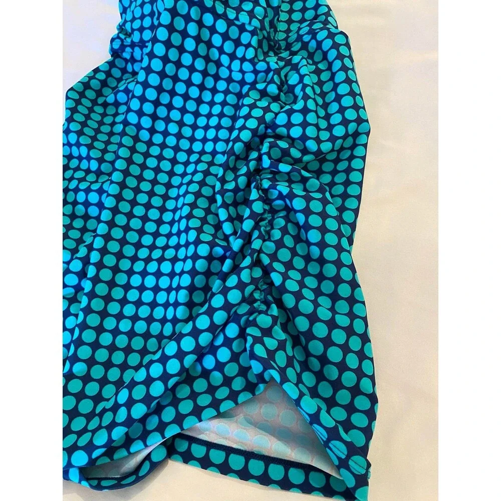 Oh‎ Baby by Motherhood Maternity Swimsuit Halter Top Medium Turquoise Summer
